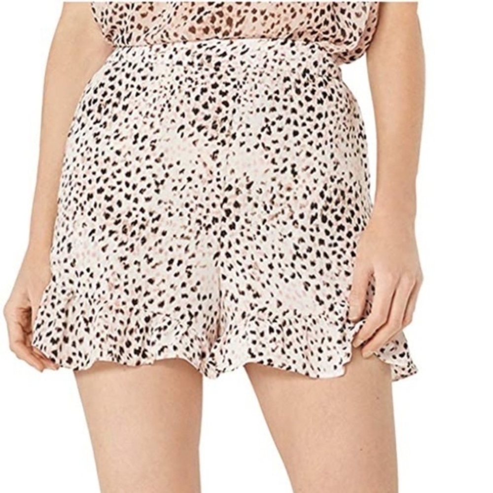 BCBG Maxazria Pink Rose Animal Print Shorts